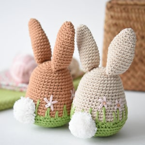 Frühlingshase Amigurumi Anleitung, Häkelanleitung, Osterhase, Hasenei, Anleitung, Rezept Bild 8