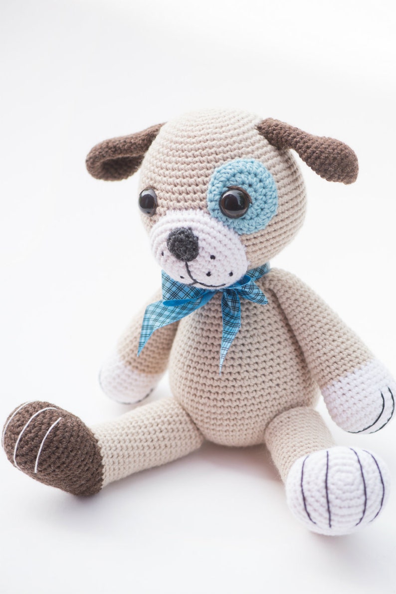 Amigurumi dog pattern Big puppy 40 cm / 16 in crochet toy, printable pdf, tutorial, DIY image 3