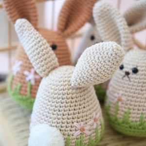 Frühlingshase Amigurumi Anleitung, Häkelanleitung, Osterhase, Hasenei, Anleitung, Rezept Bild 4