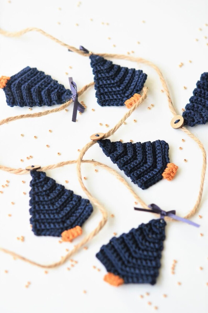 Crochet Christmas Tree Garland Pattern - Beginner-Friendly Amigurumi Decoration & Gift Wrapping Idea (PDF Pattern) image 8