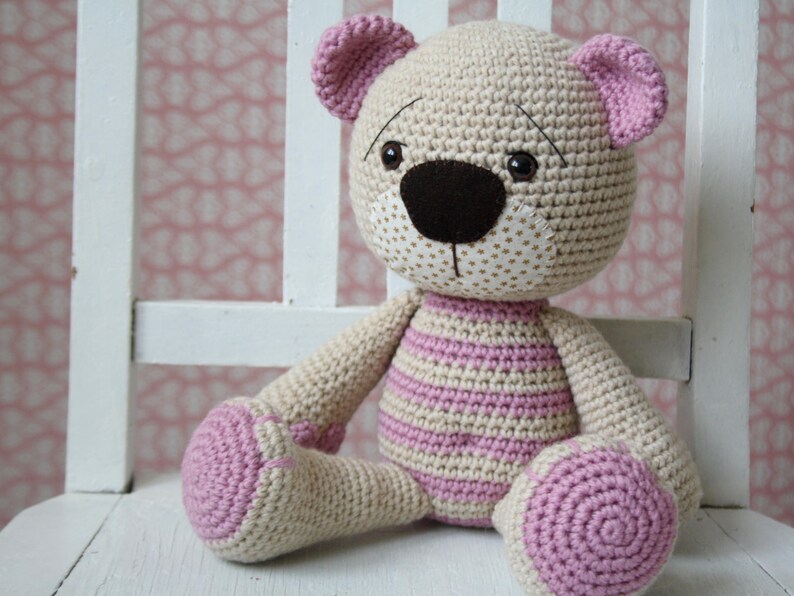 PATTERN Tummy Teddy crochet pattern, amigurumi pattern, teddy bear pattern, crochet teddy bear, amigurumi teddy bear, DIY, 5 languages image 5