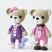 Amigurumi sleepy bear pattern - Sleepy Ida and Itsy-bitsy bunny - crochet bear pattern, printable pdf, DIY 