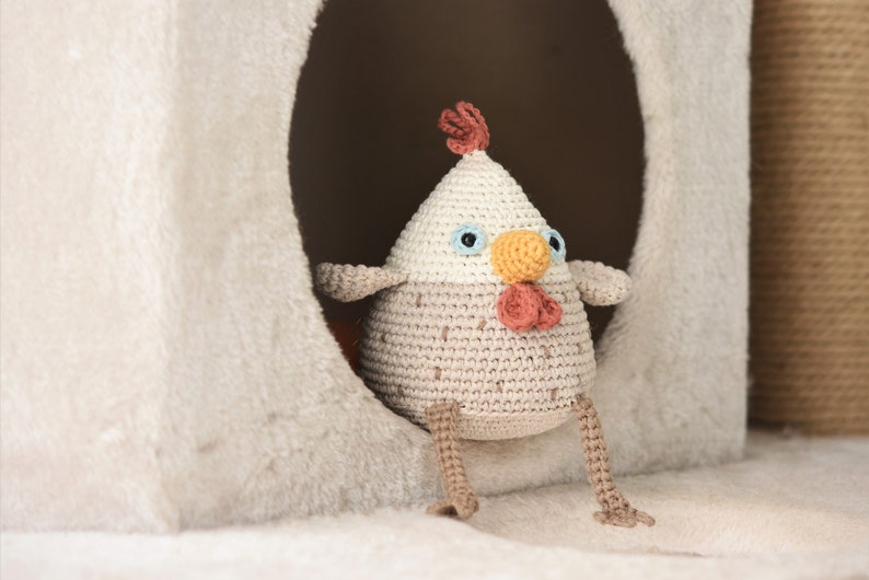 Patron de poule amigurumi Poule stupide tuto crochet, pdf imprimable, DIY image 7