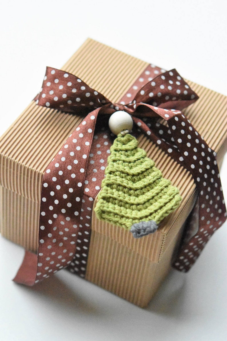 Crochet Christmas Tree Garland Pattern - Beginner-Friendly Amigurumi Decoration & Gift Wrapping Idea (PDF Pattern) image 3