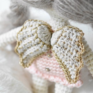 Amigurumi angel doll pattern Little angel doll crochet toys, printable pdf, tutorial, DIY image 4