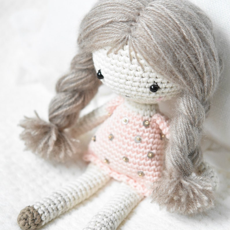 Amigurumi angel doll pattern Little angel doll crochet toys, printable pdf, tutorial, DIY image 6