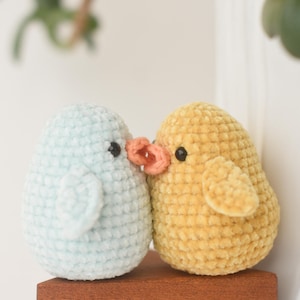 Little Chick in an Egg Shell Amigurumi Pattern Crochet Easter Decoration Tutorial Bird Toy image 2