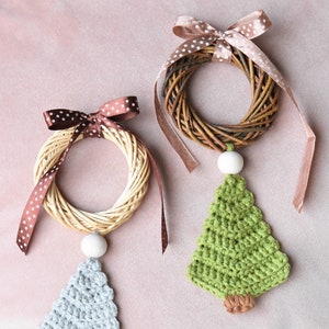 Crochet Christmas Tree Garland Pattern - Beginner-Friendly Amigurumi Decoration & Gift Wrapping Idea (PDF Pattern) image 6