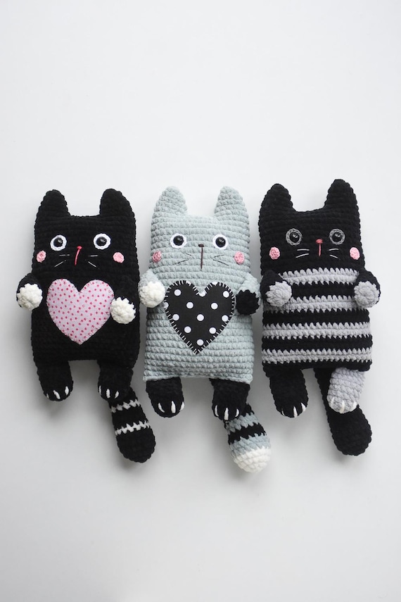 The Envelope Cat - amigurumi crochet pattern - downloadable pdf - DIY
