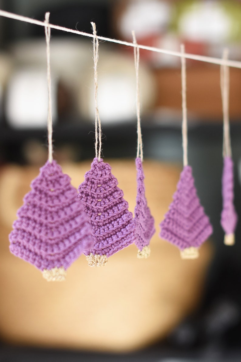 Crochet Christmas Tree Garland Pattern - Beginner-Friendly Amigurumi Decoration & Gift Wrapping Idea (PDF Pattern) image 10