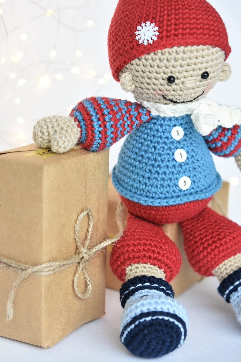 PATTERN Jester the Christmas gnome crochet pattern, amigurumi pattern, crochet doll, christmas gifts, DIY, 3 languages image 9