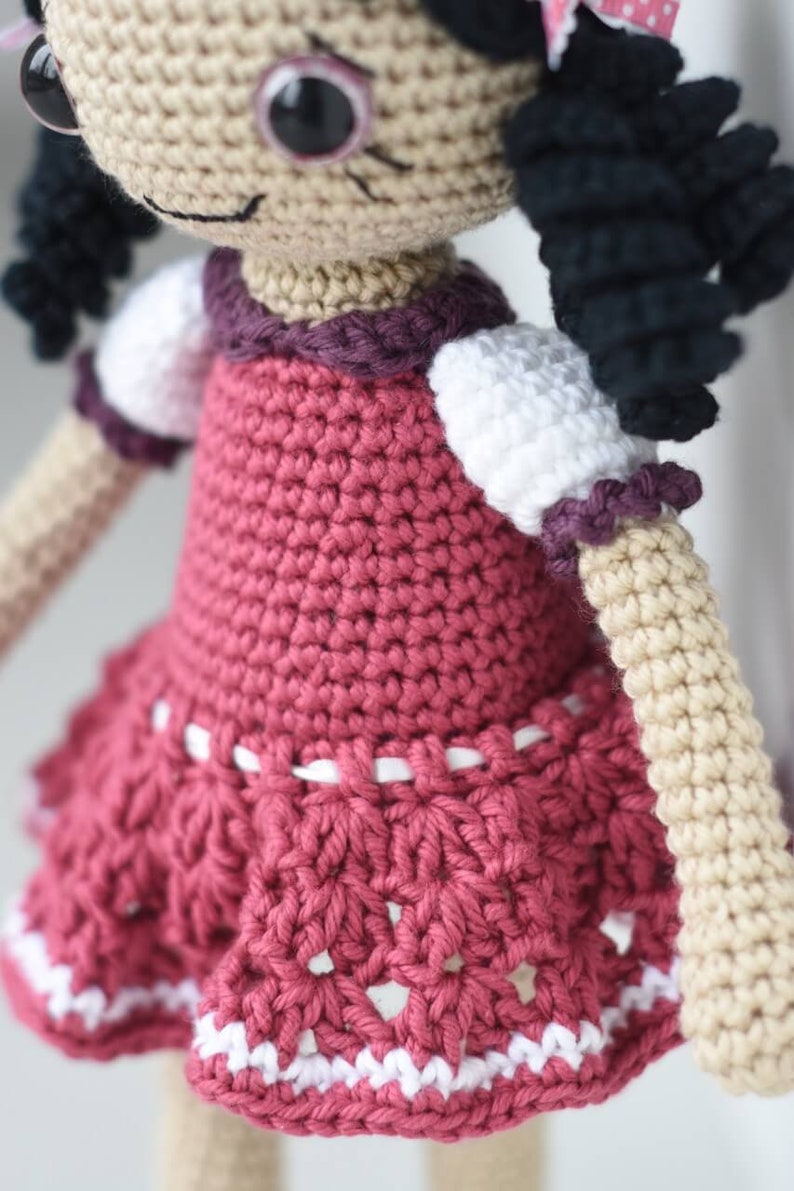 Anita patron de poupée au crochet amigurumi, PDF, téléchargeable, imprimable, tutoriel, recette image 3