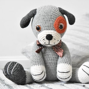 Amigurumi dog pattern Big puppy 40 cm / 16 in crochet toy, printable pdf, tutorial, DIY image 2