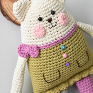 MUSTER Stoffpuppenkatze Amigurumi-Anleitung, Häkelanleitung, Häkelkatze, DIY, 5 Sprachen Bild 5