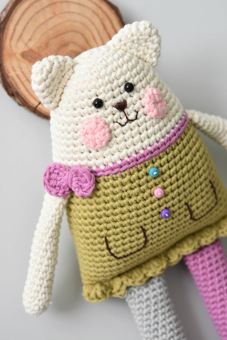 MUSTER Stoffpuppenkatze Amigurumi-Anleitung, Häkelanleitung, Häkelkatze, DIY, 5 Sprachen Bild 5