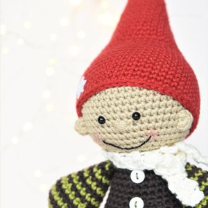 PATTERN Jester the Christmas gnome crochet pattern, amigurumi pattern, crochet doll, christmas gifts, DIY, 3 languages image 4