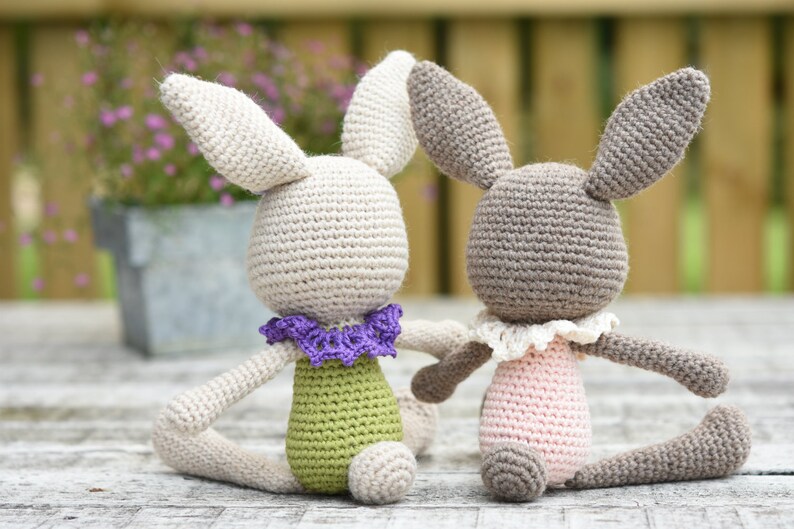 PATTERN Lace collar bunny crochet pattern, amigurumi pattern, bunny pattern, amigurumi bunny, crochet bunny, DIY image 6