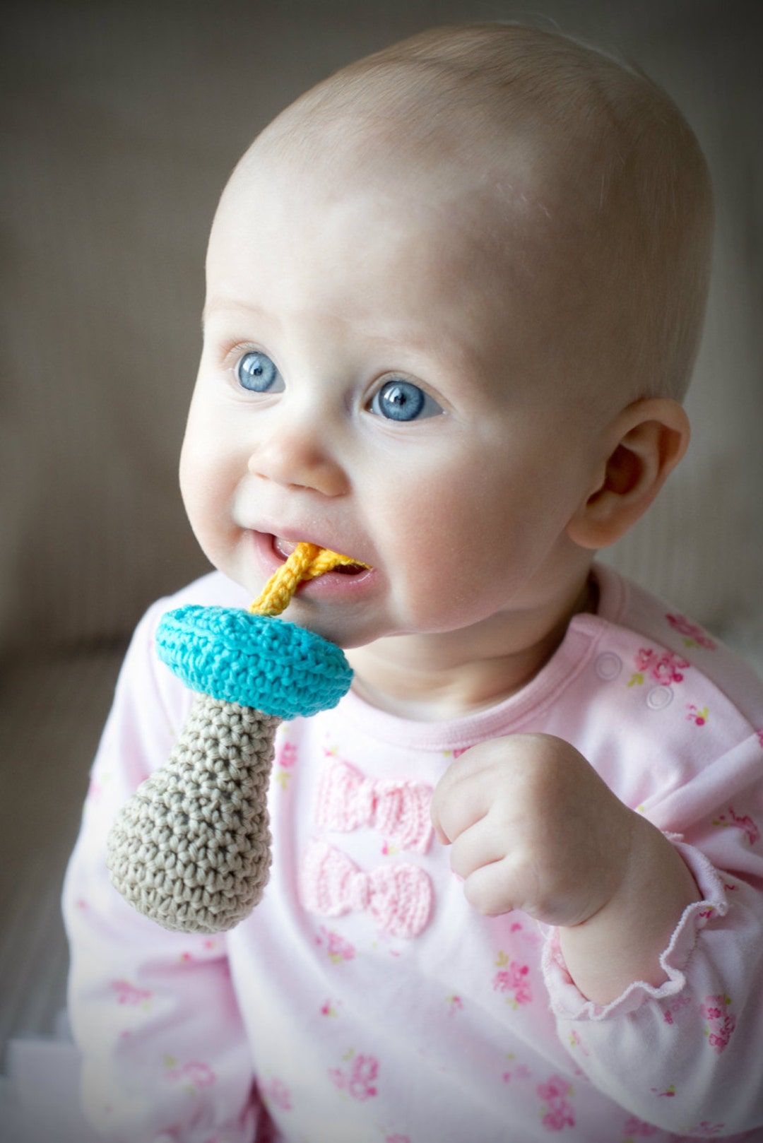 Baby Rattle Crochet Pattern - Pacifier Rattle Amigurumi Toy (PDF ...
