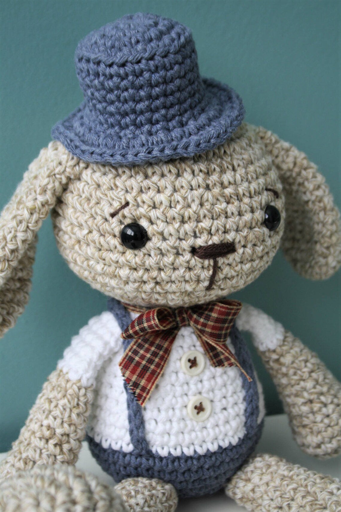 Crochet Boy Rabbit Pattern Amigurumi Boy Bunny, Crochet Pattern - Mister Bunny - Printable Pdf ...