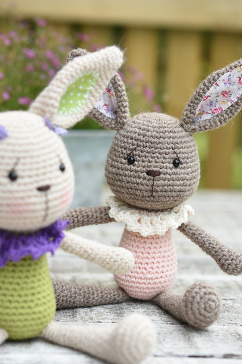 PATTERN Lace collar bunny crochet pattern, amigurumi pattern, bunny pattern, amigurumi bunny, crochet bunny, DIY image 5
