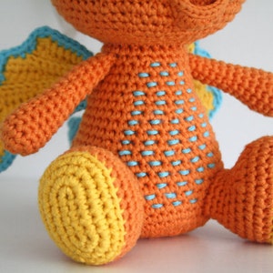 Dragon amigurumi pattern Lars the Dragon crochet tutorial, printable pdf, DIY image 4