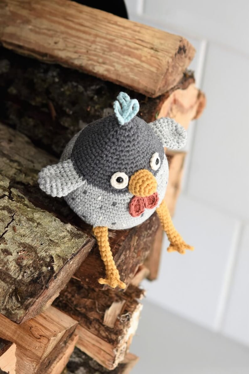 Patron de poule amigurumi Poule stupide tuto crochet, pdf imprimable, DIY image 5