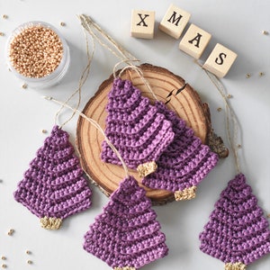 Crochet Christmas Tree Garland Pattern - Beginner-Friendly Amigurumi Decoration & Gift Wrapping Idea (PDF Pattern) image 4