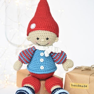 PATTERN Jester the Christmas gnome crochet pattern, amigurumi pattern, crochet doll, christmas gifts, DIY, 3 languages image 10