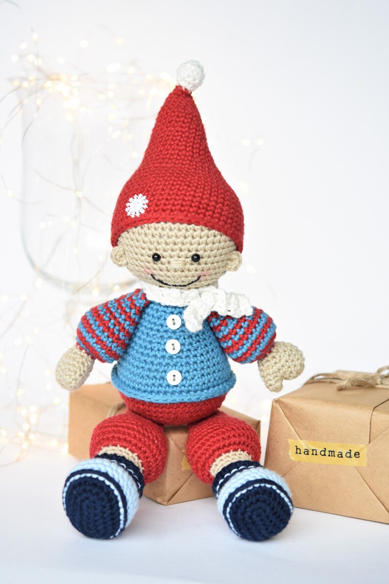 PATTERN Jester the Christmas gnome crochet pattern, amigurumi pattern, crochet doll, christmas gifts, DIY, 3 languages image 10