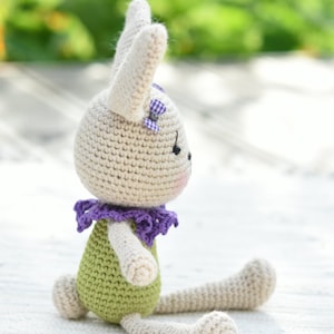 PATTERN - Lace Collar Bunny - Crochet Pattern, Amigurumi Pattern, Bunny ...