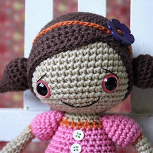 Amigurumi girl doll pattern Sofia doll crochet dressed up doll, printable pdf, tutorial, DIY image 5