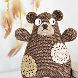 PATTERN Pillow bear crochet pattern, amigurumi pattern, teddy bear, printable pdf, DIY image 3