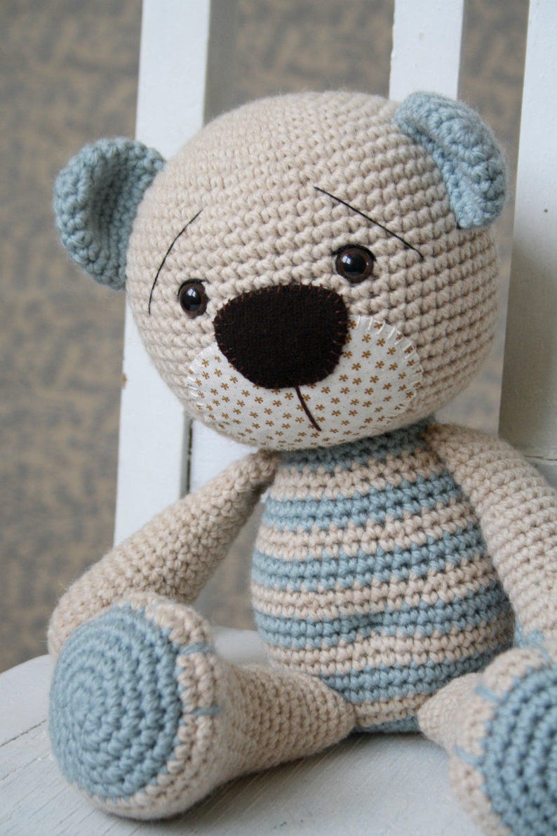 PATTERN Tummy Teddy crochet pattern, amigurumi pattern, teddy bear pattern, crochet teddy bear, amigurumi teddy bear, DIY, 5 languages image 6