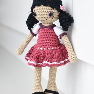 Anita amigurumi crochet doll pattern, PDF, downloadable, printable, tutorial, recipe image 2