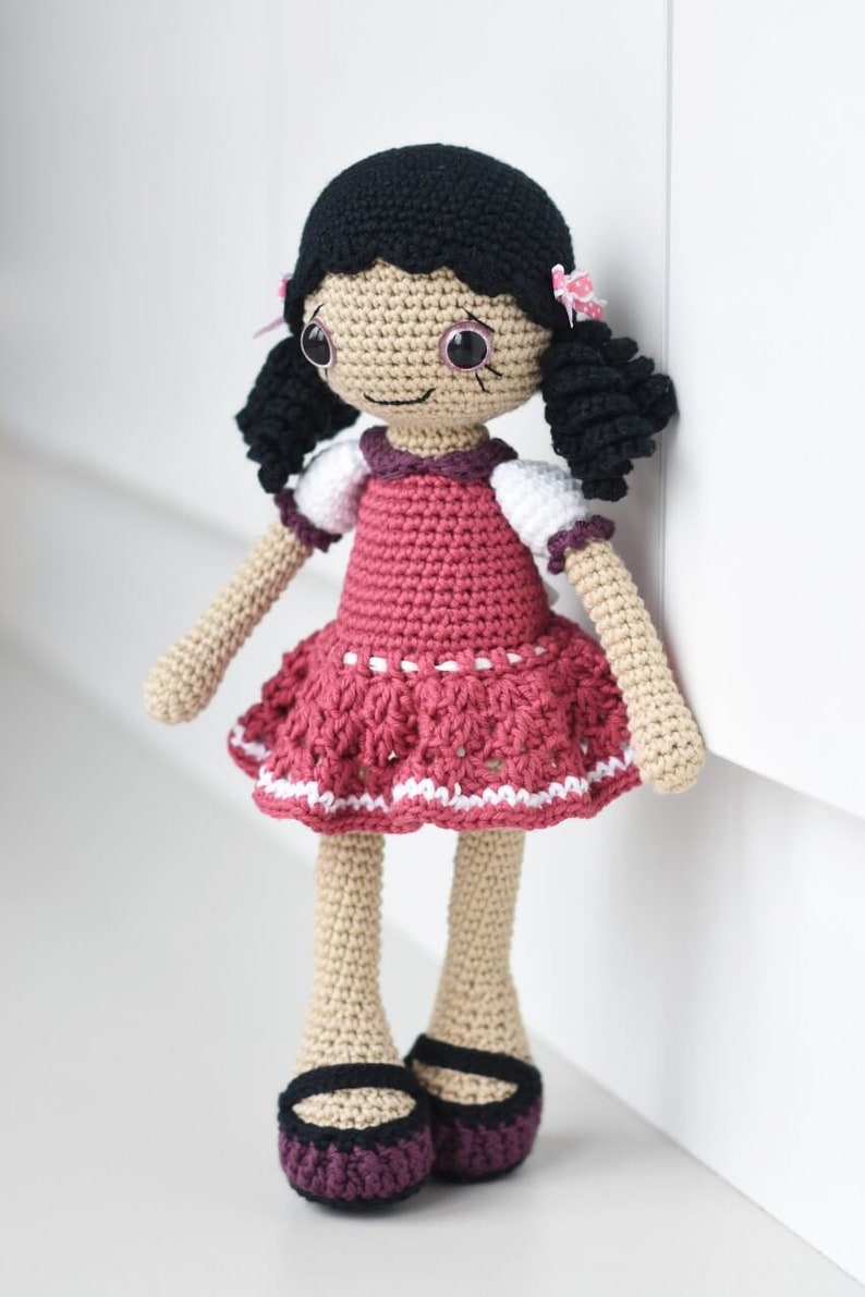 Anita amigurumi crochet doll pattern, PDF, downloadable, printable, tutorial, recipe image 2