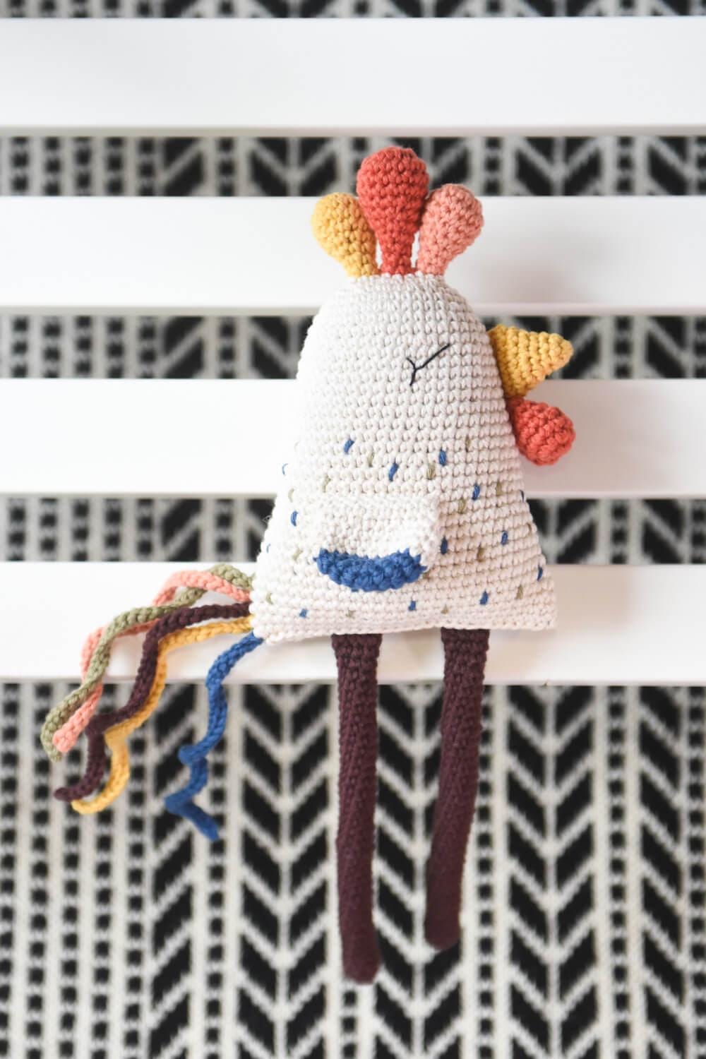 30 Rooster Crochet Patterns to Add Farmhouse Charm to Your Home Decor 29 Motley Rooster Amigurumi Crochet Pattern