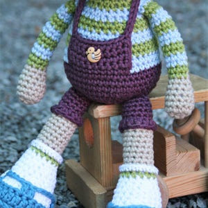 Amigurumi doll pattern Rudy the Redhead crochet redhead boy doll, printable pdf, tutorial, DIY image 5