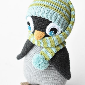 PATTERN Pompom hat penguin amigurumi pattern, crochet pattern, penguin pattern, DIY, 5 languages image 6