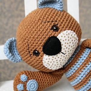 PATTERN Tummy Teddy crochet pattern, amigurumi pattern, teddy bear pattern, crochet teddy bear, amigurumi teddy bear, DIY, 5 languages image 2