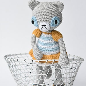 Amigurumi cat pattern Hilda the Ragamuffin crochet cat toy, printable pdf, tutorial, DIY image 6