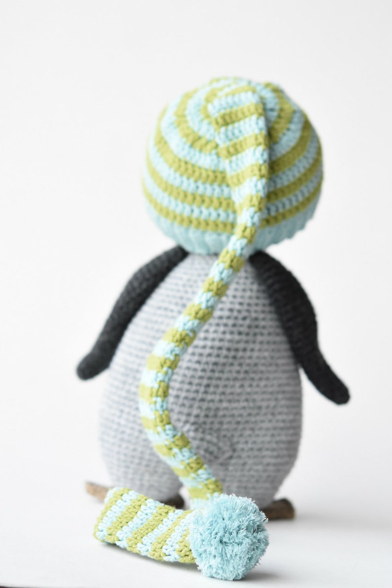 PATTERN Pompom hat penguin amigurumi pattern, crochet pattern, penguin pattern, DIY, 5 languages image 4