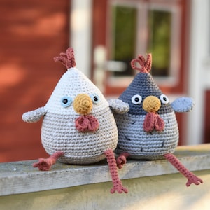 Patron de poule amigurumi Poule stupide tuto crochet, pdf imprimable, DIY image 3