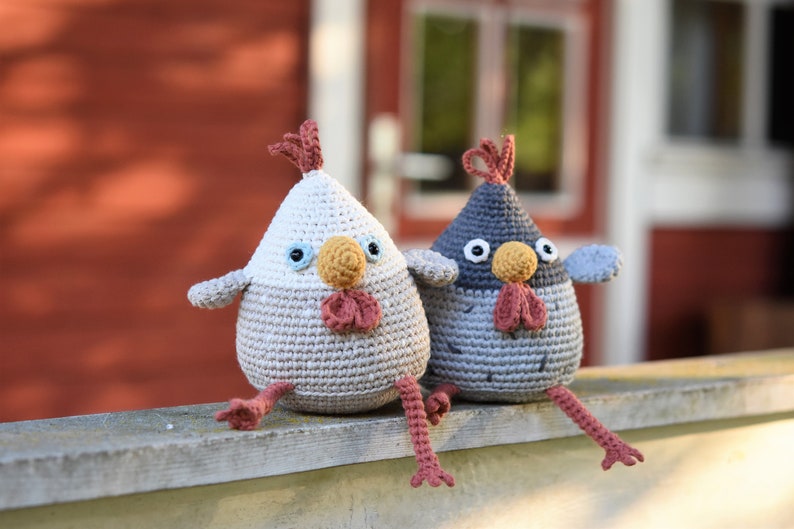 Patron de poule amigurumi Poule stupide tuto crochet, pdf imprimable, DIY image 3