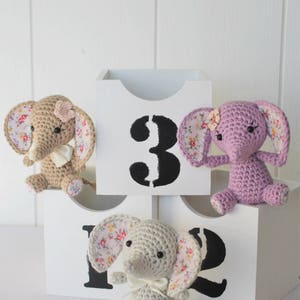 Amigurumi elephant pattern Tiny luck elephant crochet mini elephant toy, printable pdf, tutorial, DIY image 7