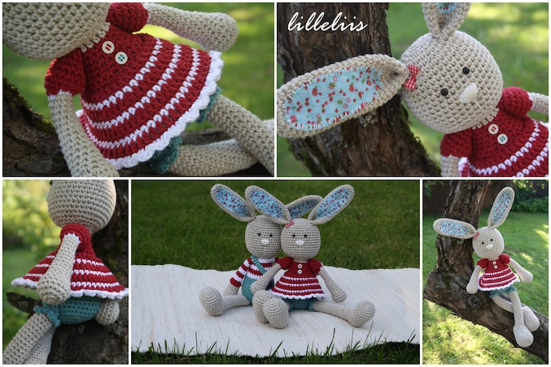 Amigurumi pattern  Frilly-pants Bunny  crochet bunny pattern image 5