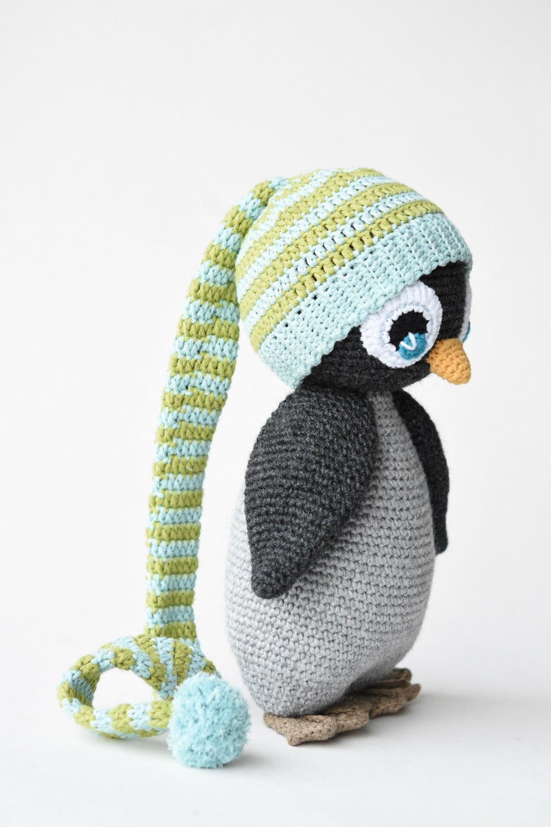 PATTERN Pompom hat penguin amigurumi pattern, crochet pattern, penguin pattern, DIY, 5 languages image 5