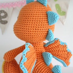 Dragon amigurumi pattern Lars the Dragon crochet tutorial, printable pdf, DIY image 3