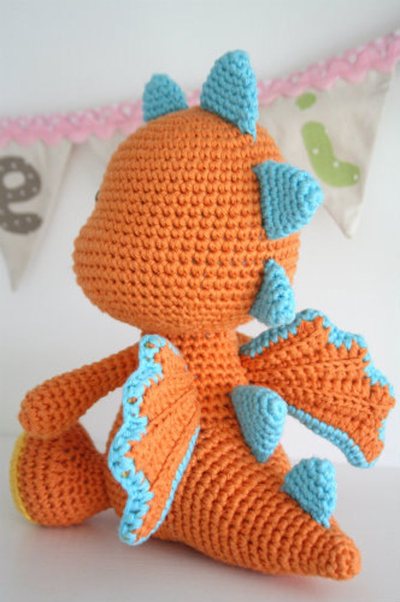 Dragon amigurumi pattern Lars the Dragon crochet tutorial, printable pdf, DIY image 3