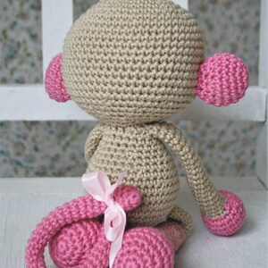 PATTERN Monkey girl amigurumi pattern, crochet pattern, amigurumi monkey, crochet monkey, monkey pattern, DIY, 2 languages image 5