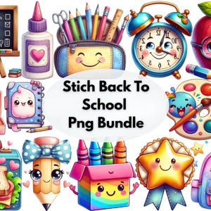 Stitch back to school PNG bundle, 16 stitch clipart PNG, Stitch PNG transparent, Cute Stitch back to school, Good quality, Digital Download